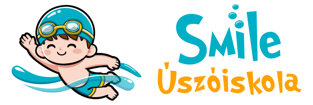 Smile Úszóiskola logó úszó kisfiúval
